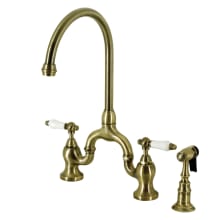 English Country 1.8 GPM Bridge Kitchen Faucet - Includes Side Spray
