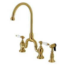 English Country 1.8 GPM Bridge Kitchen Faucet - Includes Side Spray
