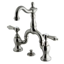 Heirloom 1.2 GPM Deck Mounted Bridge Bathroom Faucet with Pop-Up Drain Assembly