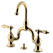 Heirloom 1.2 GPM Deck Mounted Bridge Bathroom Faucet with Pop-Up Drain Assembly