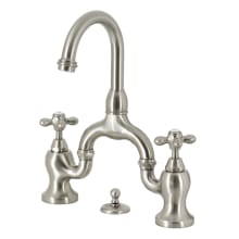 English Country 1.2 GPM Bridge Bathroom Faucet with Pop-Up Drain Assembly