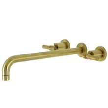 Milano Wall Mounted Roman Tub Filler with 13-3/16" Spout Reach