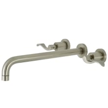 NuWave Wall Mounted Roman Tub Filler with 13-3/16" Spout Reach