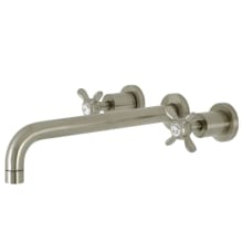 Essex Wall Mounted Roman Tub Filler with 11-3/16" Spout Reach and Round Escutcheons