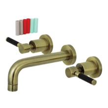 Kaiser 1.2 GPM Wall Mounted Widespread Bathroom Faucet