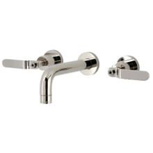 Whitaker 1.2 GPM Wall Mounted Widespread Bathroom Faucet