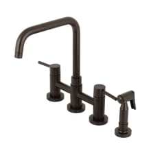 Concord 1.8 GPM Widespread Bridge Kitchen Faucet - Includes Escutcheon and Side Spray