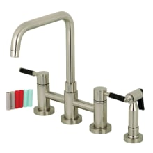 Concord 1.8 GPM Widespread Bridge Kitchen Faucet - Includes Escutcheon and Side Spray