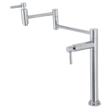 Concord 3 GPM Traditional Single Hole Pot Filler with Lever Handles