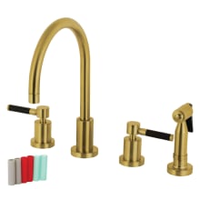 Kaiser 1.8 GPM Widespread Kitchen Faucet - Includes Escutcheon and Side Spray