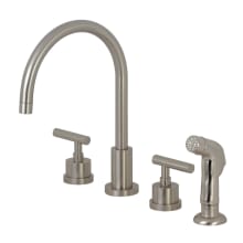 Manhattan 1.8 GPM Widespread Kitchen Faucet - Includes Escutcheon and Side Spray