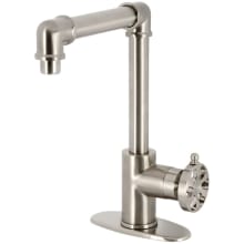 Belknap 1.2 GPM Single Hole Bathroom Faucet with Push Pop-Up and Optional Escutcheon