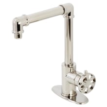 Belknap 1.2 GPM Deck Mounted Single Hole Bathroom Faucet with Push Pop-Up Drain Assembly