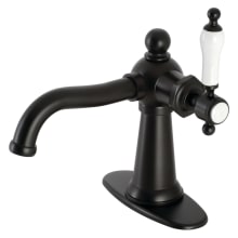 Nautical 1.2 GPM Deck Mounted Single Hole Bathroom Faucet with Push Pop-Up Drain Assembly