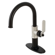 Whitaker 1.2 GPM Deck Mounted Single Hole Bathroom Faucet with Push Pop-Up Drain Assembly