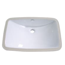 Forum 18-1/2" Rectangular Ceramic Undermount Bathroom Sink
