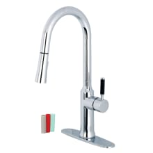 Kaiser 1.8 GPM Single Hole Pull Down Kitchen Faucet