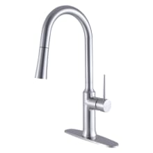 New York 1.8 GPM Single Hole Pull Down Kitchen Faucet