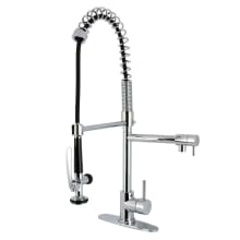 Concord 1.8 GPM Single Hole Pre-Rinse Kitchen Faucet - Includes Escutcheon
