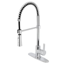 Continental 1.8 GPM Single Hole Pre-Rinse Pull Down Kitchen Faucet