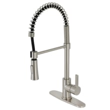 Continental 1.8 GPM Single Hole Pre-Rinse Pull Down Kitchen Faucet