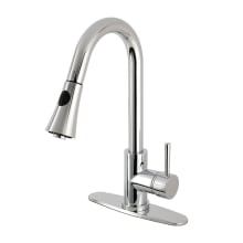 Concord 1.8 GPM Single Hole Pull Down Kitchen Faucet