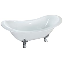 Aqua Eden 61" Clawfoot Cast Iron Tub