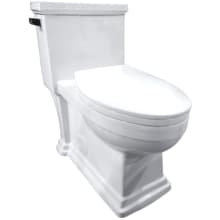 Victorian 1.28 GPF One Piece Elongated Chair Height Toilet with Left Hand Lever - Seat Included