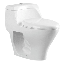 1.1 GPF One Piece Elongated Toilet with Top Hand Lever - Seat Included