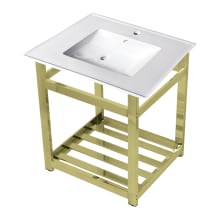 25" Wide Ceramic Console Sink