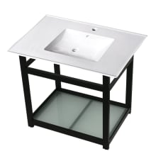 31" Wide Ceramic Console Sink