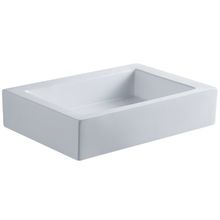 Pacifica 22" Rectangular Vitreous China Vessel Sink Less Drain Assembly