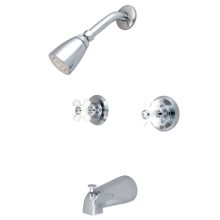 Victorian Tub and Shower Trim Package with Single Function Shower Head