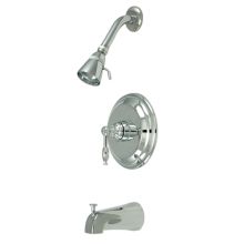 Naples Tub and Shower Trim with Single Function Shower Head and Metal Lever Handle