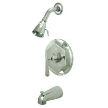 Metropolitan Tub and Shower Trim with Single Function Shower Head and Metal Lever Handle