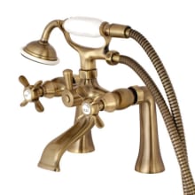 Essex Deck Mounted Clawfoot Tub Filler with Built-In Diverter - Includes Hand Shower