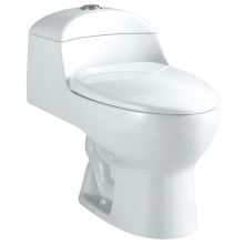 Congress 1.6 GPF Dual Flush One-Piece Elongated Toilet with 12" Rough In