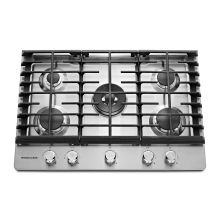 30 Inch Wide Gas Cooktop with 17K BTU Professional Dual Ring Burner