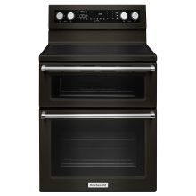 30 Inch Wide 6.7 Cu. Ft. Electric Freestanding Range with Double Ovens and Even-Heat Convection