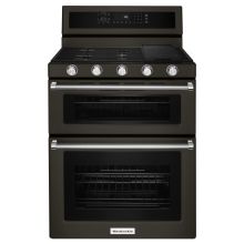 30 Inch Wide 6.0 Cu. Ft. Gas Freestanding Range with Double Ovens and Even-Heat Convection