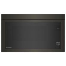 30 Inch Wide 1.10 Cu. Ft. 1000 Watt Flush Built-In Microwave with 400 CFM Blower and Turntable-Free Design