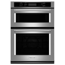 27 Inch Wide 4.3 Cu. Ft. Combination Wall Oven with 1.4 Cu. Ft. Microwave Oven with Even-Heat True Convection