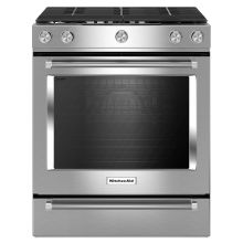 30 Inch Wide 5.8 Cu. Ft. Slide-In Gas Range with 5 Burners