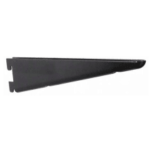 82 Series 18-1/2 Inch Long Black Double Slot Shelf Bracket with 450 lbs Weight Capacity for Double Slot Standards
