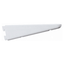 82 Series 18-1/2 Inch Long Black Double Slot Shelf Bracket with 450 lbs Weight Capacity for Double Slot Standards