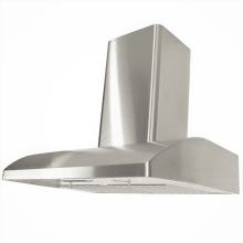 300 - 680 CFM 36 Inch Wide Stainless Steel Multi-Exhaust Venting Wall Mounted Range Hood with QuietMode from the Brillia Collection