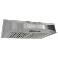 150 - 400 CFM 30 Inch Wide Stainless Steel Under Cabinet Range Hood with QuietMode from the Brillia Collection