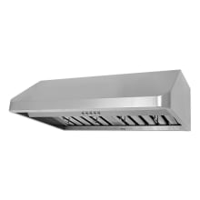 300 - 680 CFM 36 Inch Wide  Stainless Steel QuietMode Under Cabinet Range Hood with LED Lights from the Brillia Series
