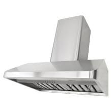 300 - 680 CFM 36 Inch Wide Stainless Steel Multi-Exhaust Venting Wall Mounted 232 Watt Range Hood with QuietMode from the Brillia Collection