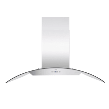 310 - 600 CFM 30 Inch Wide Island Range Hood with QuietMode Technology